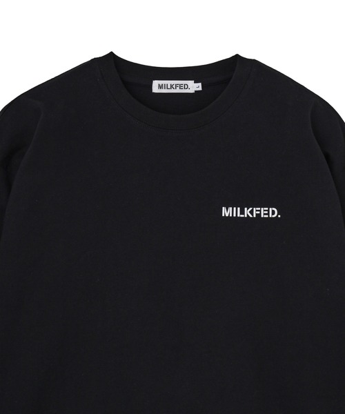 MILKFED.（ミルクフェド）の「STENCIL LOGO L/S TEE（Tシャツ/カットソー・レディース・ホワイト/ブルー/ブラック・L/M）」の8枚目の写真