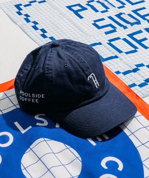 セール】別注 POOLSIDE COFFEE LOGO CAP/プールサイドコーヒー ロゴ