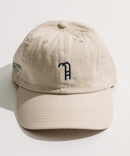 FREAK'S STORE(フリークスストア)の「別注 POOLSIDE COFFEE LOGO CAP/プールサイドコーヒー ロゴキャップ(キャップ・レディース・ネイビー/ベージュ・フリ-)」の6枚目の写真