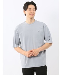 【綿100%】タカキュー ロゴ刺繍 クルーネック 半袖 Tシャツ