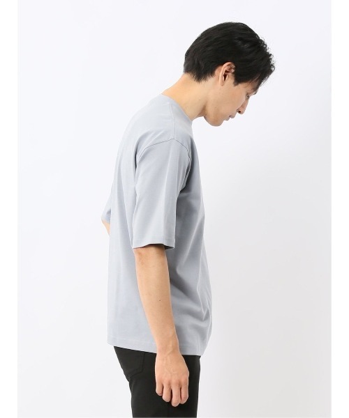 TAKA-Q(タカキュー)の「【綿100%】タカキュー ロゴ刺繍 クルーネック 半袖 Tシャツ(Tシャツ/カットソー・メンズ・ピンク系その他/ホワイト/ブルー・MEDIUM/LARGE)」の12枚目の写真