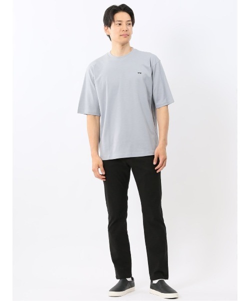 TAKA-Q(タカキュー)の「【綿100%】タカキュー ロゴ刺繍 クルーネック 半袖 Tシャツ(Tシャツ/カットソー・メンズ・ピンク系その他/ホワイト/ブルー・MEDIUM/LARGE)」の11枚目の写真