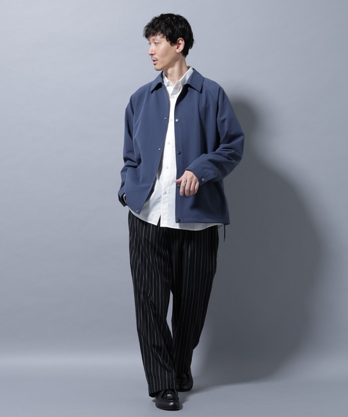 NANO universe(ナノユニバース)の「イタリアンドットリラックスコーチジャケット(ブルゾン・メンズ・ダークブルー/チャコール/ブラック・M/S/L)」の15枚目の写真