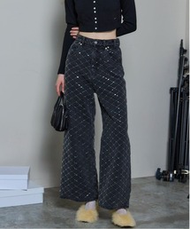 MAISON SPECIAL(]XyV)́y25AW PRE-ORDERzDiamond Beads Embroidery Denim Pants/_Cr[YGuC_[fjyMAISON SPECIAL/]XyVzZbgAbvΉ(fjpc)
