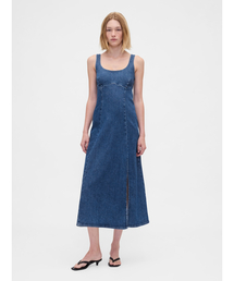 GAP | デニム ミディワンピース(ワンピース)