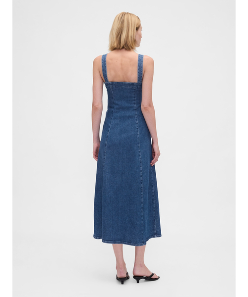GAP（ギャップ）の「デニム ミディワンピース（ワンピース・レディース・インディゴブルー・XS/S/M/L/XXS）」の11枚目の写真