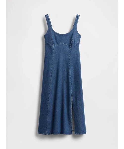 GAP（ギャップ）の「デニム ミディワンピース（ワンピース・レディース・インディゴブルー・XS/S/M/L/XXS）」の2枚目の写真