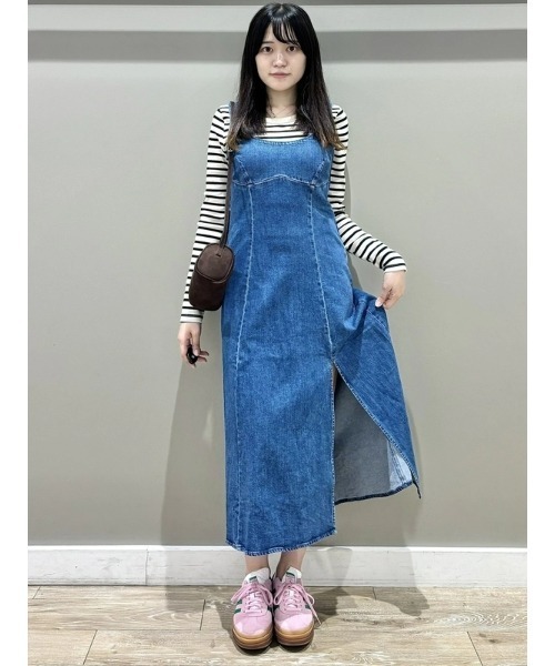 GAP（ギャップ）の「デニム ミディワンピース（ワンピース・レディース・インディゴブルー・XS/S/M/L/XXS）」の7枚目の写真