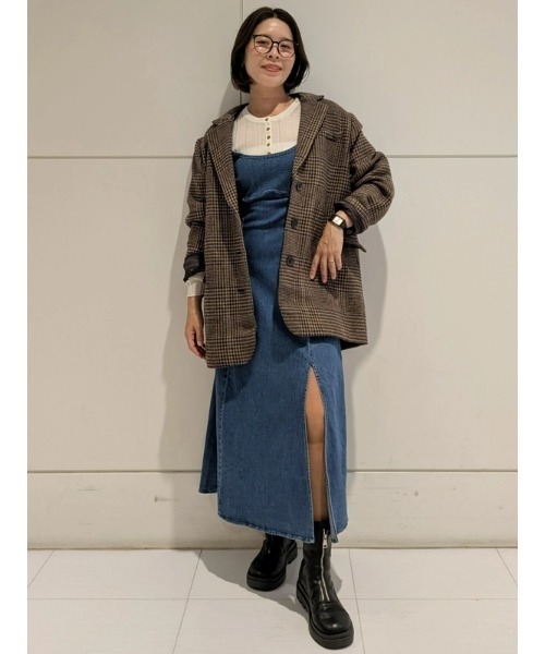 GAP（ギャップ）の「デニム ミディワンピース（ワンピース・レディース・インディゴブルー・XS/S/M/L/XXS）」の13枚目の写真