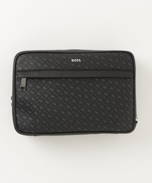 BOSS（ボス）の「モノグラム トラベルポーチ フォイルエンボスロゴ（ボストンバッグ）」
