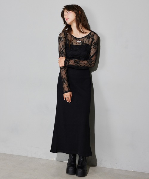 Seemi. byNICECLAUP（ シーミーバイナイスクラップ）の「【Seemi.】リボンワッフルスカート（スカート・レディース・ホワイト×ブラック/ブラック/ピンク・FREE）」の13枚目の写真