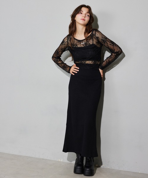 Seemi. byNICECLAUP（ シーミーバイナイスクラップ）の「【Seemi.】リボンワッフルスカート（スカート・レディース・ホワイト×ブラック/ブラック/ピンク・FREE）」の14枚目の写真