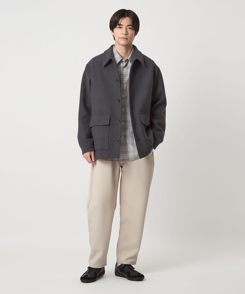 SENTDALE WOOL カバーオール　ダークグレー　Lサイズ SENTDALE WOOL カバーオール（カバーオール）｜green label
