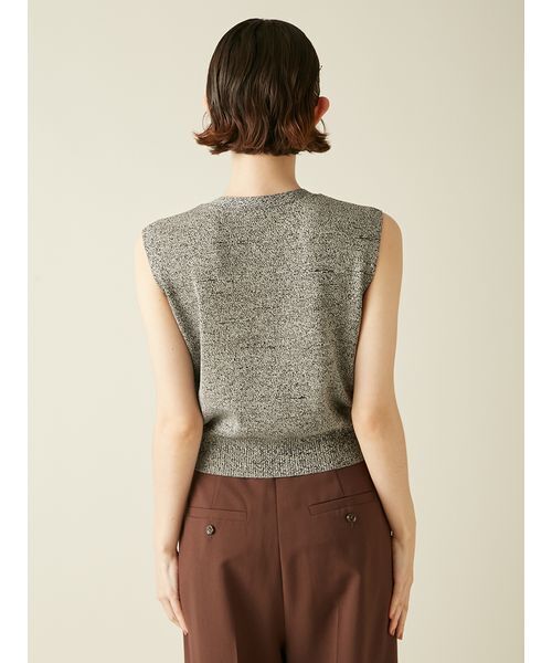 kolor - 【riri♡さま専用】⭐︎kolor⭐︎vネックニットベスト LILY BROWN（リリーブラウン）の「金釦Vネックニットベスト（ニット