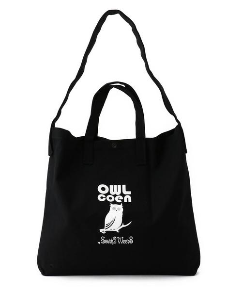 coen(コーエン)の「【OWL】Medicine Bag(2WAYバッグ)(トートバッグ・メンズ・ホワイト/ブラック・フリー)」の4枚目の写真