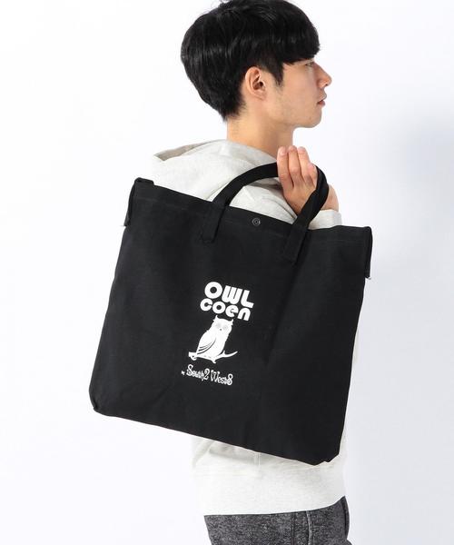 coen(コーエン)の「【OWL】Medicine Bag(2WAYバッグ)(トートバッグ・メンズ・ホワイト/ブラック・フリー)」の9枚目の写真