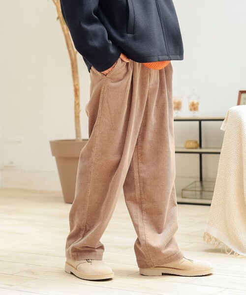 B:MING by BEAMS（ビーミングバイビームス）の「8ウェル コーデュロイ ワイド パンツ（その他パンツ・メンズ・ブラック/ベージュ・S/M/L/XL）」の8枚目の写真