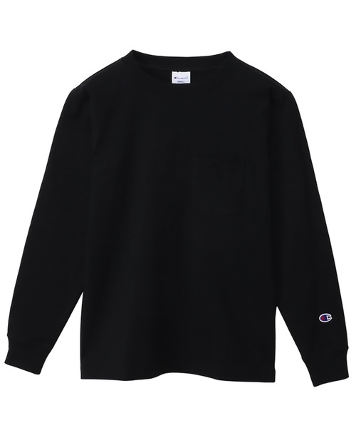 Champion（チャンピオン）の「Champion Long Sleeve Pocket T-Shirt Cotton 100（Tシャツ/カットソー・メンズ・ネイビー/グレー/オリーブ/ブラック/ホワイト・M/XL/L）」の3枚目の写真