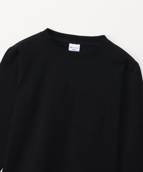 Champion（チャンピオン）の「Champion Long Sleeve Pocket T-Shirt Cotton 100（Tシャツ/カットソー・メンズ・ネイビー/グレー/オリーブ/ブラック/ホワイト・M/XL/L）」の20枚目の写真