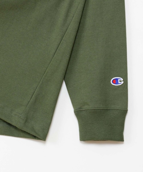 Champion（チャンピオン）の「Champion Long Sleeve Pocket T-Shirt Cotton 100（Tシャツ/カットソー・メンズ・ネイビー/グレー/オリーブ/ブラック/ホワイト・M/XL/L）」の11枚目の写真