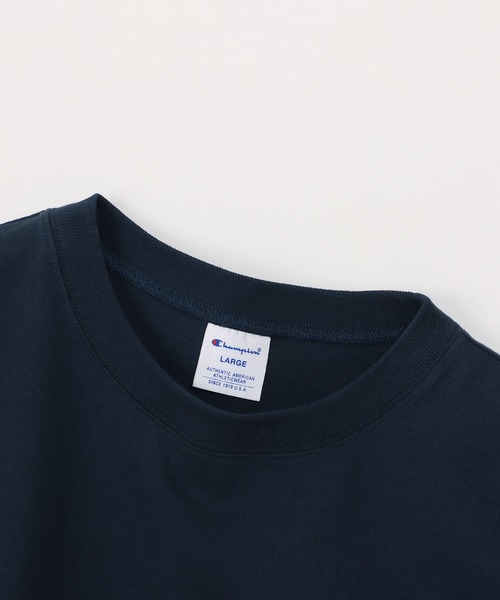 Champion（チャンピオン）の「Champion Long Sleeve Pocket T-Shirt Cotton 100（Tシャツ/カットソー・メンズ・ネイビー/グレー/オリーブ/ブラック/ホワイト・M/XL/L）」の13枚目の写真