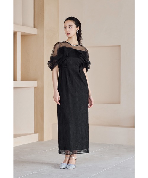 【新品タグ付】ペンシルワンピース パーティドレス 結婚式 オケージョンドレス RUIRUE BOUTIQUE ドレス 「オケージョンドレス/結婚式