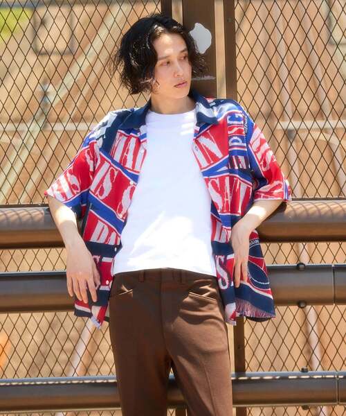 PARIS SAINT-GERMAIN(パリサンジェルマン)の「【Paris Saint-Germain / パリ・サン=ジェルマン】 VINTAGE SCARF SHIRT(シャツ/ブラウス・メンズ・ブラック/ネイビー・MEDIUM/LARGE)」の3枚目の写真