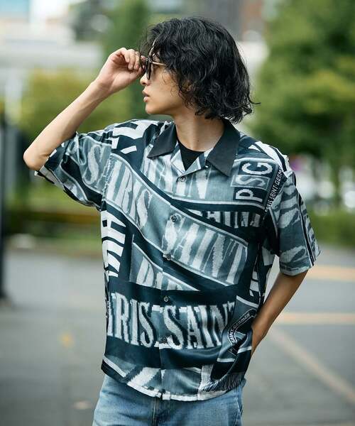 PARIS SAINT-GERMAIN(パリサンジェルマン)の「【Paris Saint-Germain / パリ・サン=ジェルマン】 VINTAGE SCARF SHIRT(シャツ/ブラウス・メンズ・ブラック/ネイビー・MEDIUM/LARGE)」の9枚目の写真