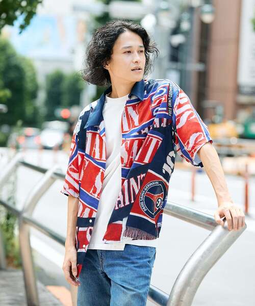 PARIS SAINT-GERMAIN(パリサンジェルマン)の「【Paris Saint-Germain / パリ・サン=ジェルマン】 VINTAGE SCARF SHIRT(シャツ/ブラウス・メンズ・ブラック/ネイビー・MEDIUM/LARGE)」の12枚目の写真