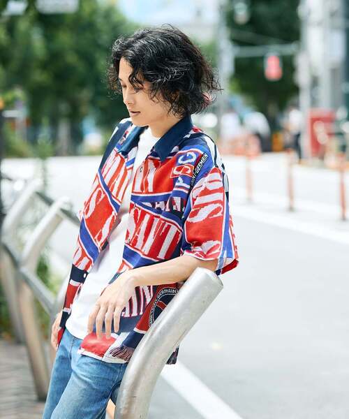PARIS SAINT-GERMAIN(パリサンジェルマン)の「【Paris Saint-Germain / パリ・サン=ジェルマン】 VINTAGE SCARF SHIRT(シャツ/ブラウス・メンズ・ブラック/ネイビー・MEDIUM/LARGE)」の13枚目の写真