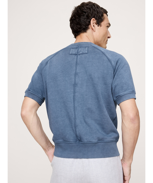 Banana Republic（バナナリパブリック）の「テリー ショートスリーブ スウェットシャツ（スウェット・メンズ・ブルー系その他/アイボリー・S/L/XL/M）」の5枚目の写真