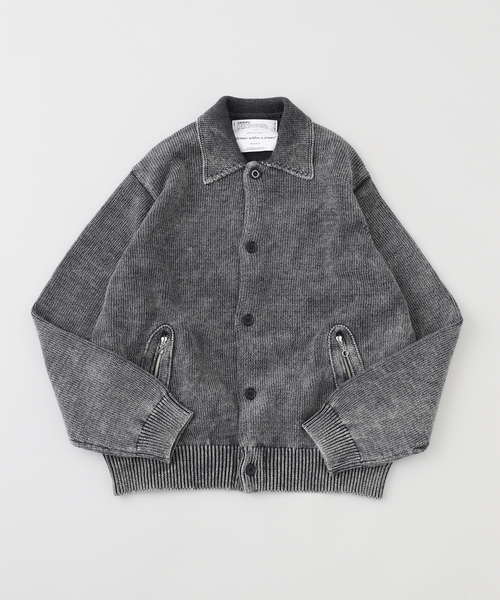 DAIRIKU / ダイリク Vintage Dyed Knit Jacket セール】DAIRIKU / ダイリク Vintage Dyed Knit Jacket（カーディガン