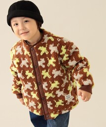 BEAMS mini | ジャカード ボア ブルゾン 2025FW（90～140cm）(ブルゾン)