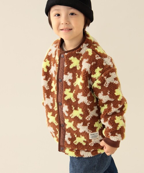 BEAMS mini（ビームスミニ）の「ジャカード ボア ブルゾン 2025FW（90～140cm）（ブルゾン・キッズ・ホワイト系その他5/ブルー系その他/ブラウン・90/100/110/120/130/140）」の19枚目の写真