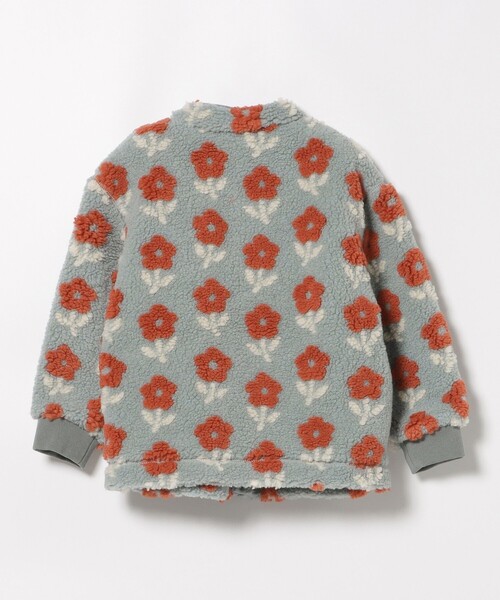 BEAMS mini（ビームスミニ）の「ジャカード ボア ブルゾン 2025FW（90～140cm）（ブルゾン・キッズ・ホワイト系その他5/ブルー系その他/ブラウン・90/100/110/120/130/140）」の5枚目の写真