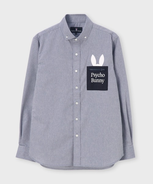 Psycho Bunny(サイコバニー)の「ポケットバニー ボタンダウンシャツ(シャツ/ブラウス・メンズ・ホワイト/ネイビー/ミント・SMALL/MEDIUM/LARGE/X-LARGE)」の9枚目の写真