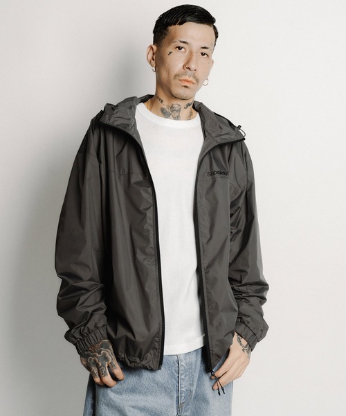 Subciety(サブサエティ)の「Nylon jkt(ナイロンジャケット・メンズ・オリーブ/ブラック/グレー・X-LARGE/LARGE/MEDIUM/SMALL)」の7枚目の写真