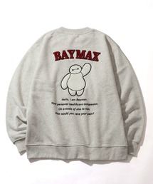 【Disney/ディズニー】ミッキーマウス&ベイマックス サガラ刺繍 スウェット トレーナー 裏起毛