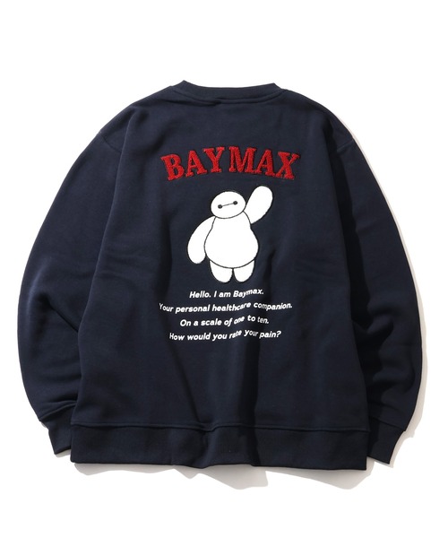 Disney(ディズニー)の「【Disney/ディズニー】ミッキーマウス&ベイマックス サガラ刺繍 スウェット トレーナー 裏起毛(スウェット・メンズ・ブラック系その他/グレイッシュベージュ/アイボリー/ブラック/サックスブルー/ライトベージュ/スミクロ/オートミール/オフホワイト/ネイビー・M/L/LL)」の9枚目の写真