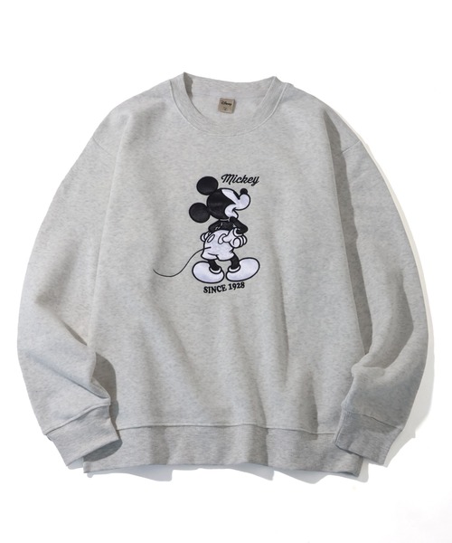 Disney(ディズニー)の「【Disney/ディズニー】ミッキーマウス&ベイマックス サガラ刺繍 スウェット トレーナー 裏起毛(スウェット・メンズ・ブラック系その他/グレイッシュベージュ/アイボリー/ブラック/サックスブルー/ライトベージュ/スミクロ/オートミール/オフホワイト/ネイビー・M/L/LL)」の7枚目の写真