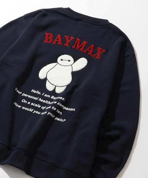Disney(ディズニー)の「【Disney/ディズニー】ミッキーマウス&ベイマックス サガラ刺繍 スウェット トレーナー 裏起毛(スウェット・メンズ・ブラック系その他/グレイッシュベージュ/アイボリー/ブラック/サックスブルー/ライトベージュ/スミクロ/オートミール/オフホワイト/ネイビー・M/L/LL)」の20枚目の写真