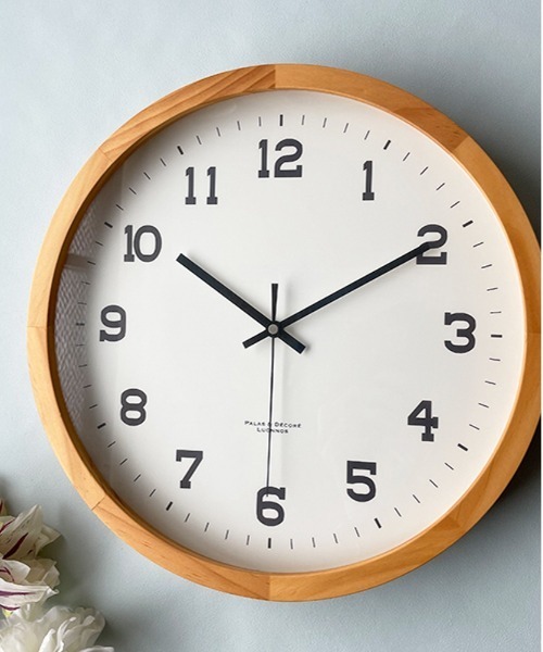 その他セレクト（ソノタセレクト）の「アイナ ウッドクロック ウォール XL（掛け時計・レディース・ブラウン・FREE）」の2枚目の写真