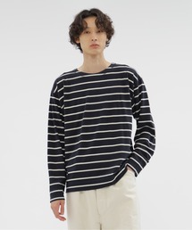 MHL エムエイチエル　ボーダー カットソー　Lサイズ　ブラック　新品未使用 楽天市場】mhl ボーダー（Tシャツ・カットソー｜トップス