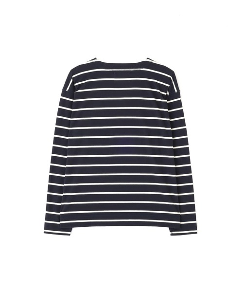 MHL.(エムエイチエル)の「SMOOTH COTTON JERSEY TOP(Tシャツ/カットソー・メンズ・ホワイト系その他6/ブラック/ホワイト・MEDIUM/LARGE)」の12枚目の写真