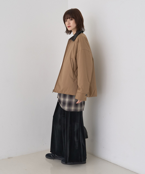 Rouge vif（ルージュヴィフ）の「ベロアフロントスリットスカート（スカート・レディース・ブラック/ベージュ・36/38）」の22枚目の写真