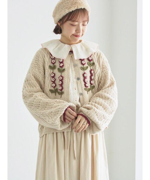 TSUHARU by Samansa Mos2（ツハルバイサマンサモスモス）の「フリル配色ステッチブラウス（シャツ/ブラウス・レディース・ブラック/キナリ/サックスブルー・F）」の5枚目の写真