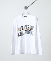 プリント ロングTシャツ  Printed long sleeve T-shirt unisex