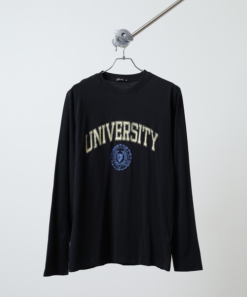 FUNALIVE(ファンアライブ)の「プリント ロングTシャツ Printed long sleeve T-shirt unisex(Tシャツ/カットソー・メンズ・サックスブルー/ネイビー/ブラック系2/ブラック系5/ブラック系4/ブラック系3/チャコール/キナリ/ホワイト系1/ホワイト系2/ホワイト系3/ブラック系1/オフホワイト/ヘザーグレー/オートミール/杢グレー/ブラック/ベージュ/ラベンダー/チャコールグレー・L/XL/M)」の11枚目の写真