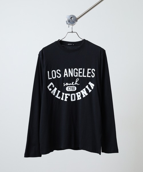 FUNALIVE(ファンアライブ)の「プリント ロングTシャツ Printed long sleeve T-shirt unisex(Tシャツ/カットソー・メンズ・サックスブルー/ネイビー/ブラック系2/ブラック系5/ブラック系4/ブラック系3/チャコール/キナリ/ホワイト系1/ホワイト系2/ホワイト系3/ブラック系1/オフホワイト/ヘザーグレー/オートミール/杢グレー/ブラック/ベージュ/ラベンダー/チャコールグレー・L/XL/M)」の12枚目の写真