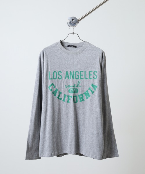 FUNALIVE(ファンアライブ)の「プリント ロングTシャツ Printed long sleeve T-shirt unisex(Tシャツ/カットソー・メンズ・サックスブルー/ネイビー/ブラック系2/ブラック系5/ブラック系4/ブラック系3/チャコール/キナリ/ホワイト系1/ホワイト系2/ホワイト系3/ブラック系1/オフホワイト/ヘザーグレー/オートミール/杢グレー/ブラック/ベージュ/ラベンダー/チャコールグレー・L/XL/M)」の14枚目の写真